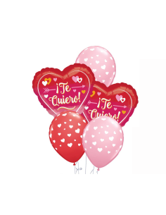 Set globos corazón Te quiero