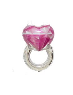 Globo foil anillo corazón