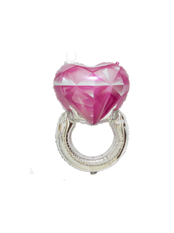 Globo foil anillo corazón