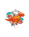Set globos dinosaurio