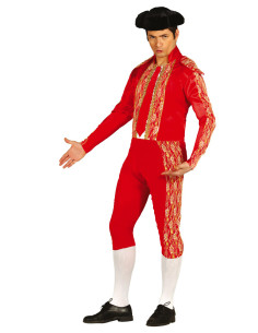 Disfraz torero rojo adulto
