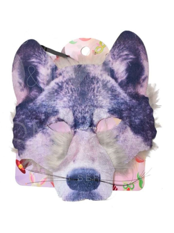 Careta lobo gris detalle