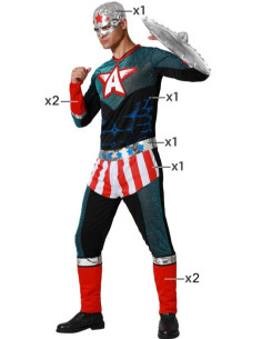 Disfraz Capitán América adulto 2