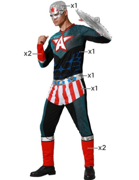 Disfraz Capitán Americano economico