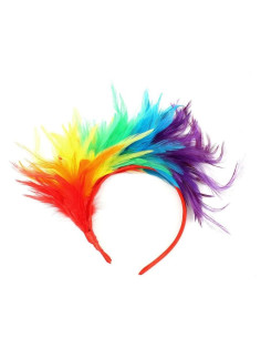 Diadema plumas multicolor
