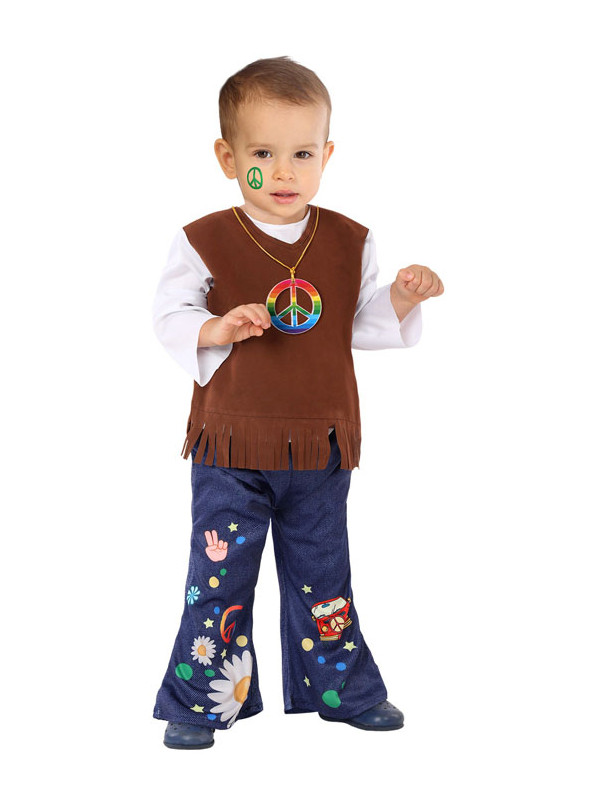 Disfraz hippie para bebé