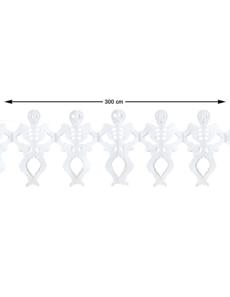 Guirnalda esqueletos detalles