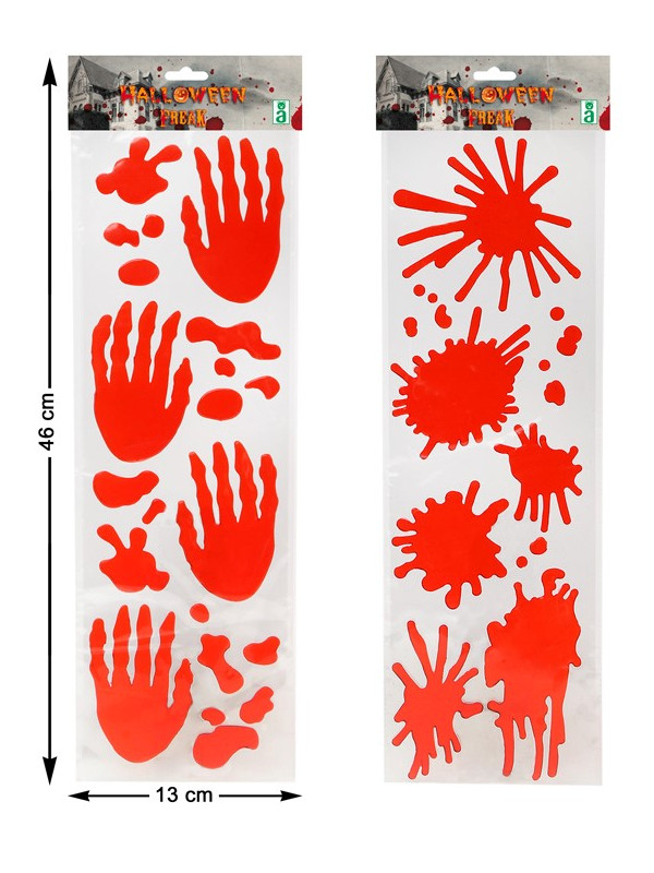Pegatina sangre Halloween gel