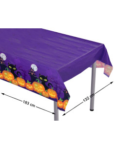 Mantel Halloween morado 2