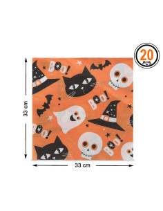 Servilletas Halloween fantasmas 2