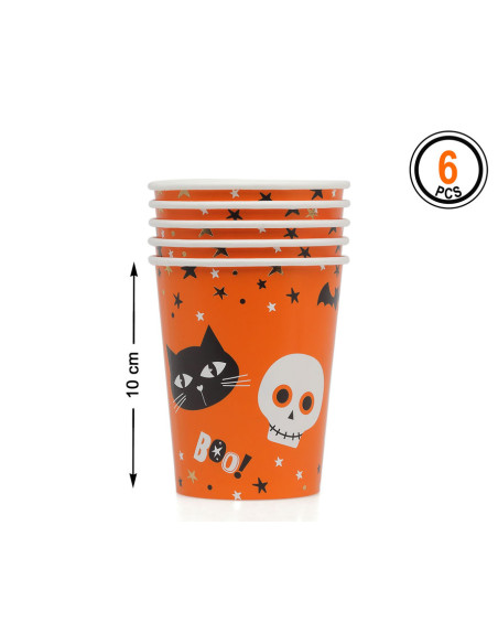 Vasos Halloween fantasmas detalles