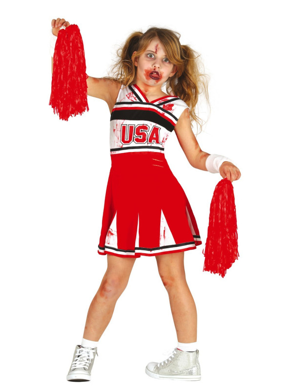 Disfraz animadora zombie infantil