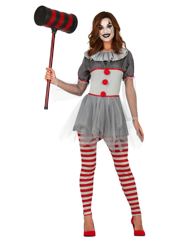 Disfraz payaso asesino mujer