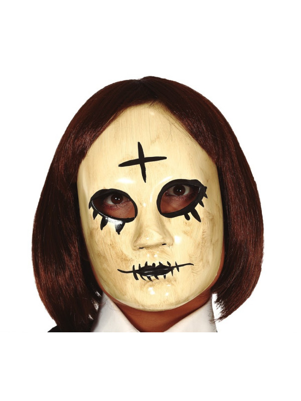 Máscara La Purga cruz negra