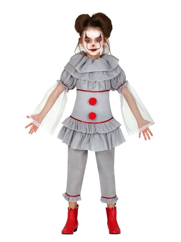 Disfraz payasa diabólica niña