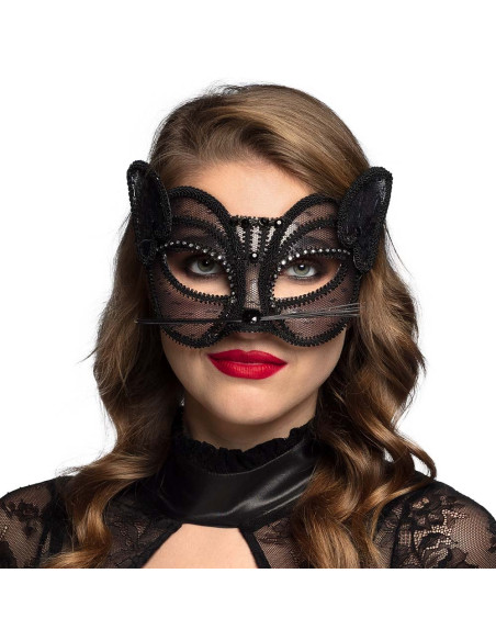Antifaz gata negra
