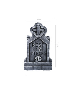 Lápida Halloween Rest in pieces