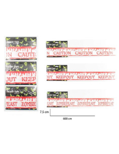 Cinta de seguridad blanca