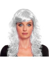 Peluca blanca con ondas