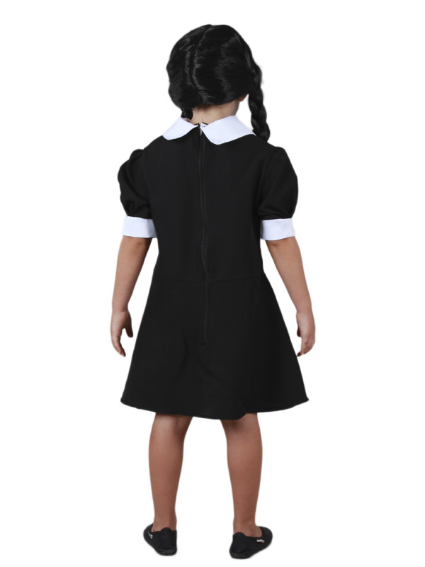 Disfraz Miércoles para bebé espalda