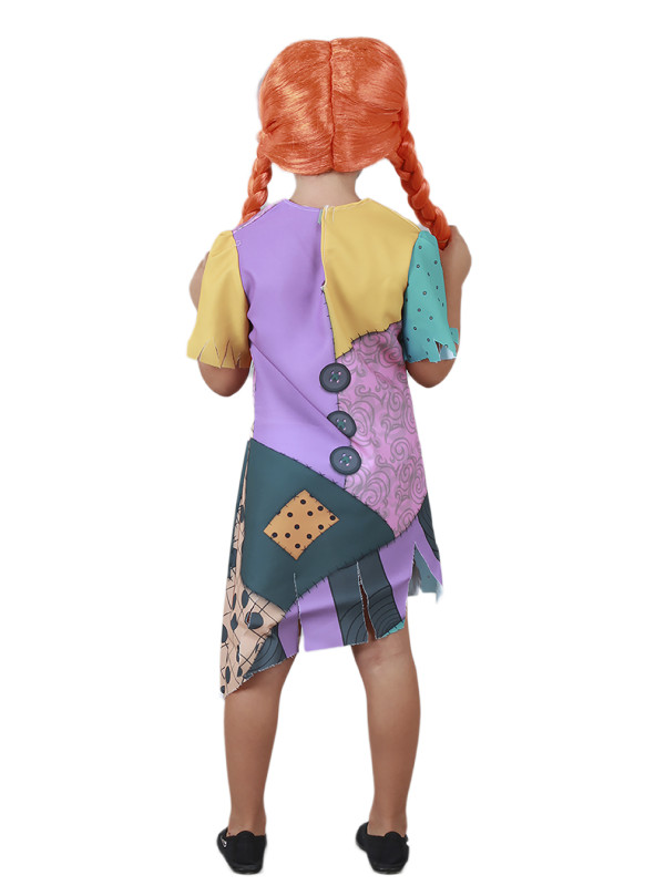 Disfraz de Sally muñeca trapo infantil espalda