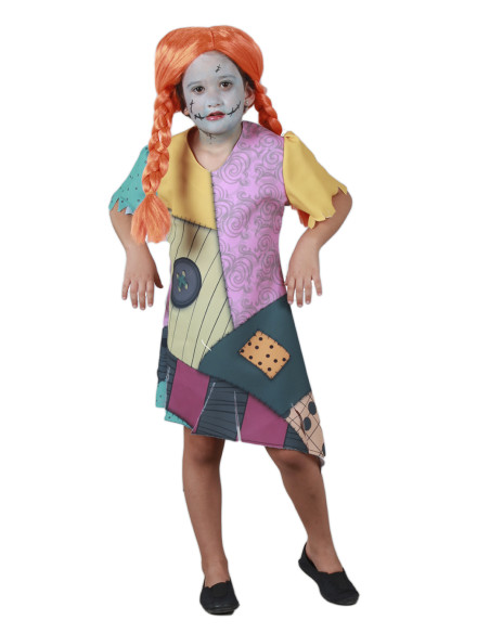 Disfraz de Sally muñeca trapo niña