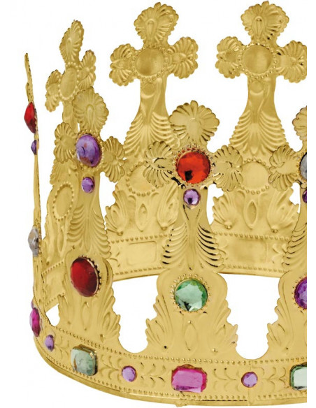 Corona de Rey metal detalle