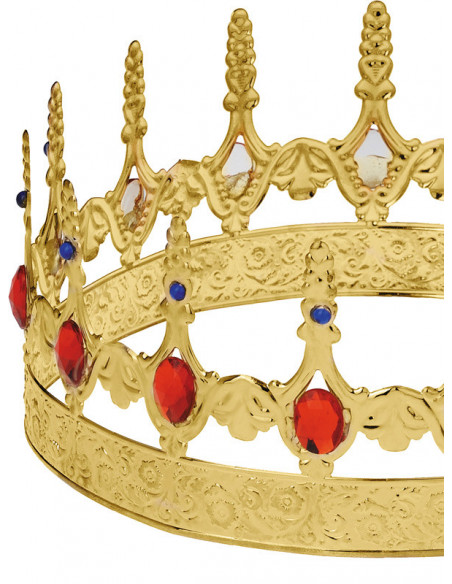 Corona rey metal detalle