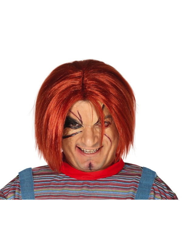 Peluca Chucky muñeco asesino