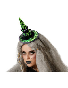 Mini sombrero brujita verde