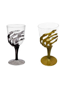 Copa Halloween mano esqueleto