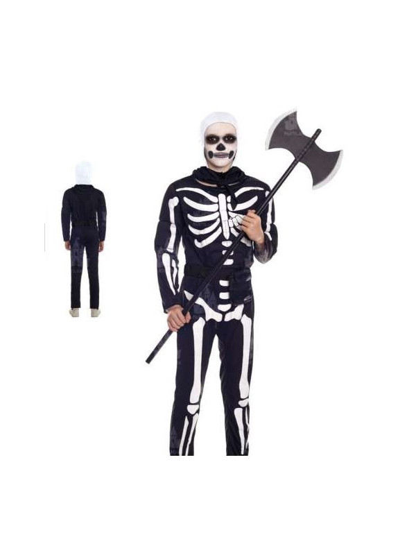 Disfraz esqueleto soldado infantil
