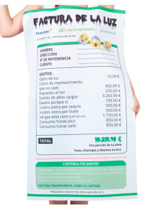 Disfraz Factura de luz 2