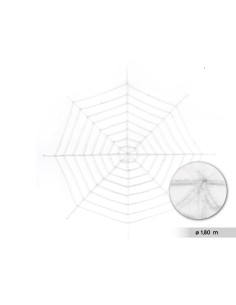 Tela de araña blanca grande