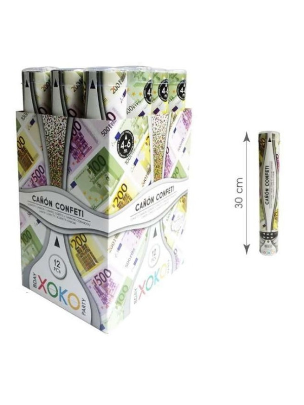 Cañón Confetti euros