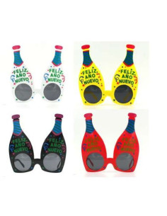 Gafas botella Feliz Año Nuevo
