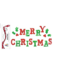 Pegatina de gel Merry Christmas