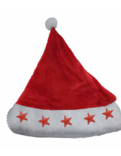 Gorro Papa Noel estrellitas