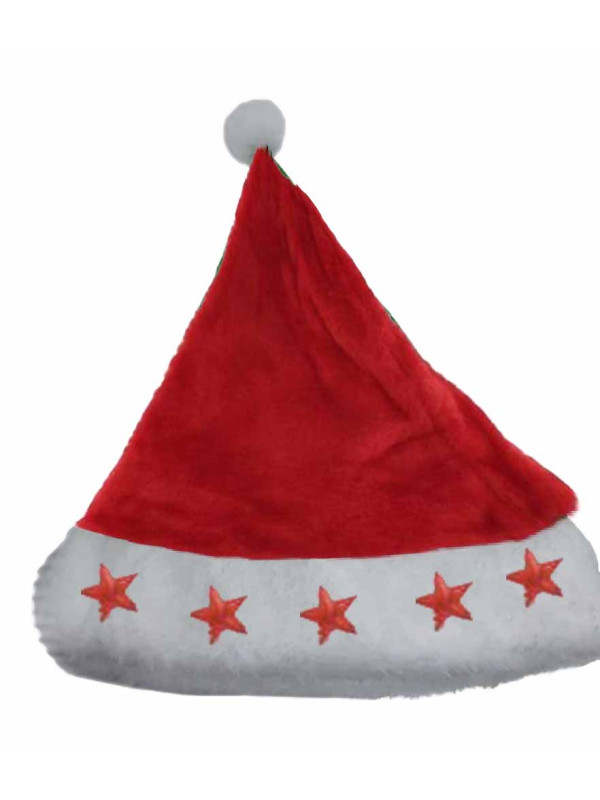Gorro Papa Noel estrellitas