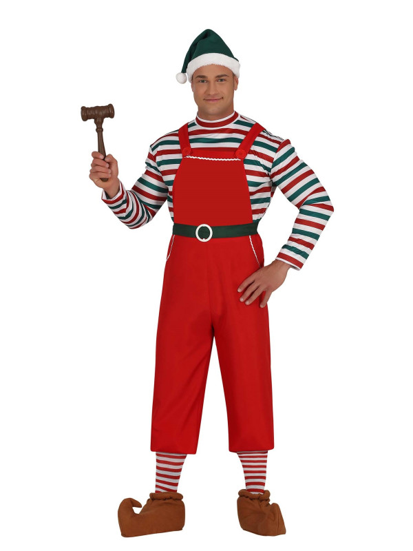 Disfraz ayudante de Santa adulto