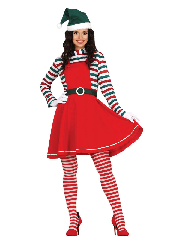 Disfraz ayudante de Santa mujer
