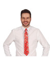 Corbata navideña roja