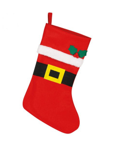 Calcetín Papá Noel decorativo