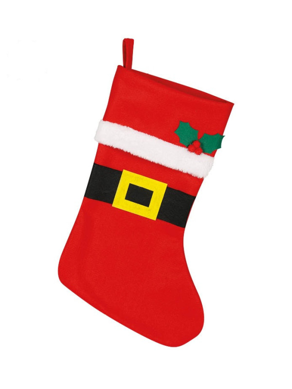 Calcetín Papá Noel decorativo