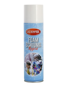 Spray de espuma simulando nieve