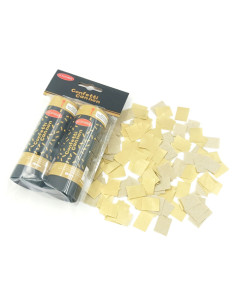 Cañón de confeti mini oro