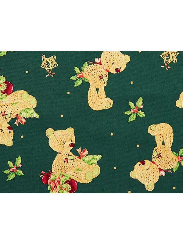 Tela de algodón ositos Navideños