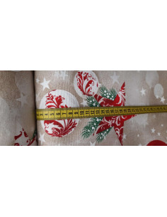 Loneta navideña con bolitas 2