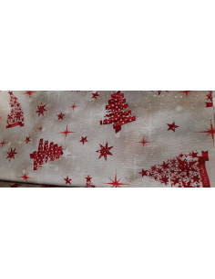 Loneta Navidad con arbolitos