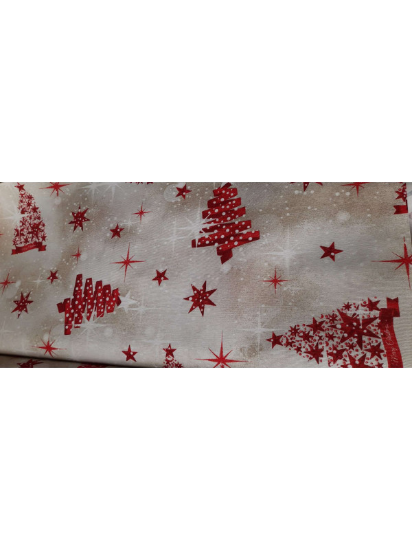 Loneta Navidad con arbolitos